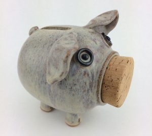 Darlene's piggy shaped piggybank