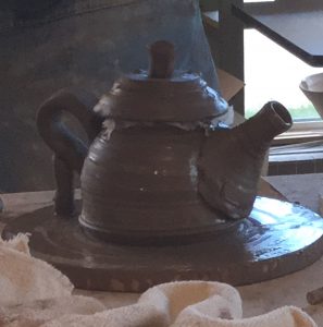 Wayne Cardinalli's thrown teapot