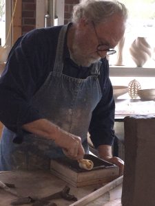 Wayne Cardinalli demonstrating hand building