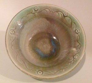 grey celedon sgraffito bowl - Forester