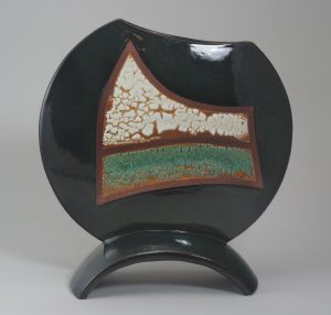 Black round vase - Bandurchin