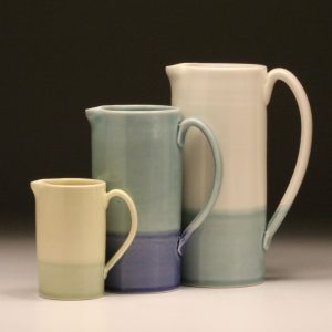 3 pitchers in varying sizes by Thomas Aitken