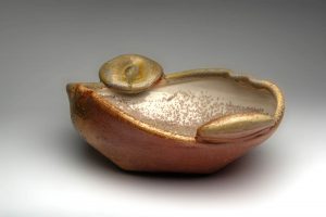 Wood fired bowl with applied decoration - Teresa Dunlop