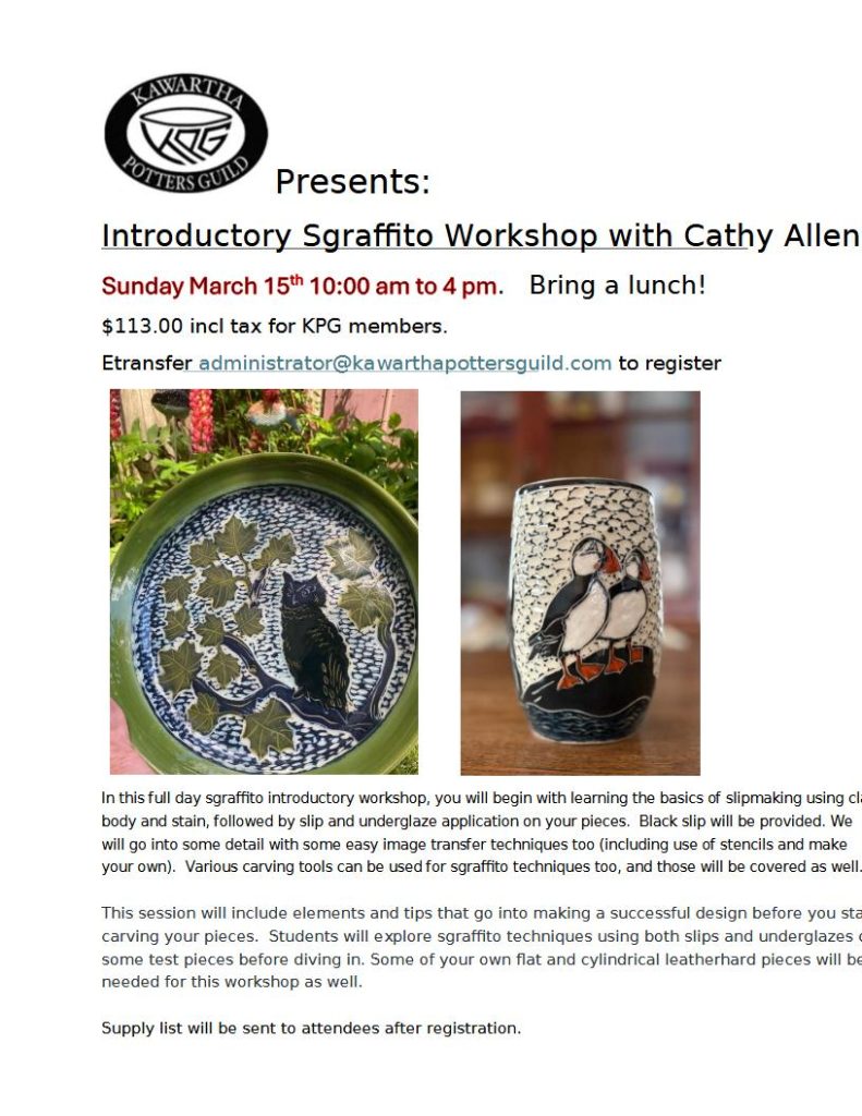 CA full day intro scraffito workshop March