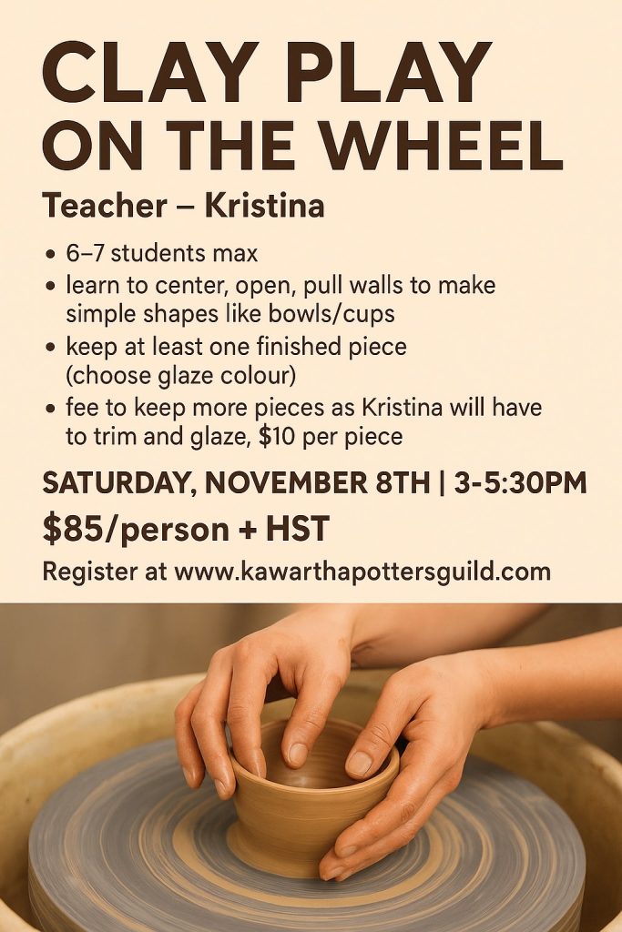 Clay play nov 8 flyer