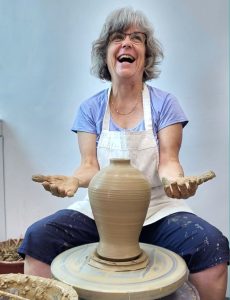 Heather brooks at the wheel